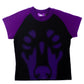 Backyard Big Face Baby T-shirt - Black/Purple