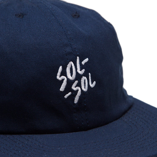 Sol Sol Core Logo Peak Cap - Navy