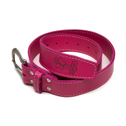 Precious Plant Club Leather Belt - Pink
