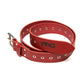 Pot Plant Club Leather Belt - Red