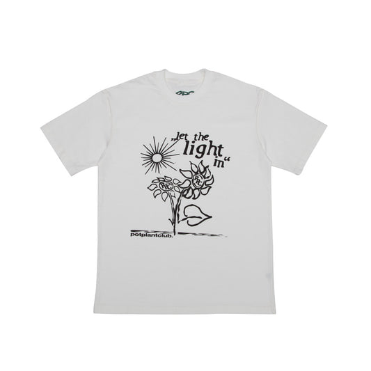Pot Plant Club "Let The Light In" T-shirt - Cream