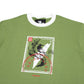 LEAF APAREL X SHINJI AKHIRAH After Life Stamp T-shirt - Green/White