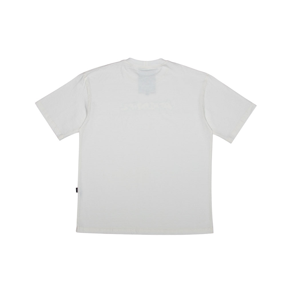 LEAF APPAREL X SHINJI AKHIRAH After Life Bubble Letter T-shirt - Cream