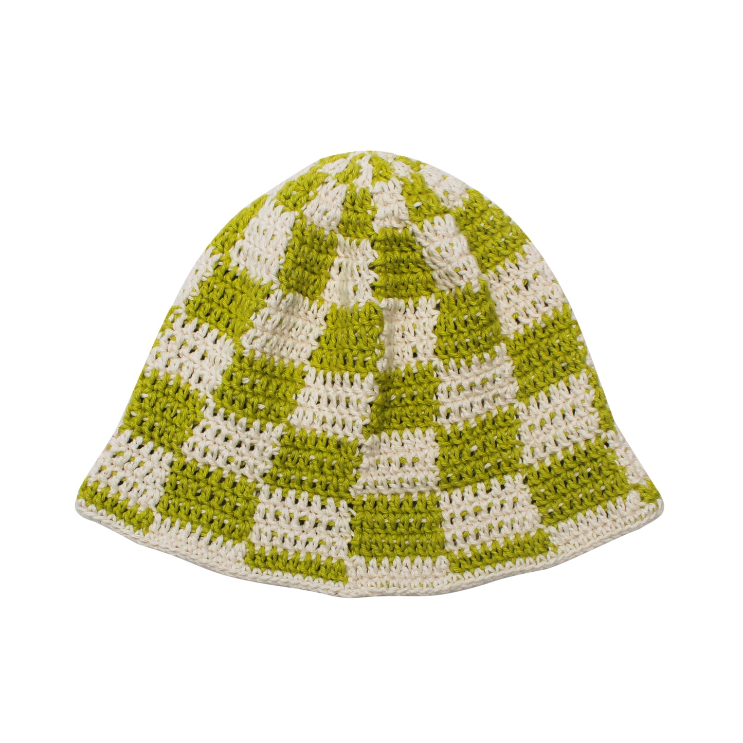 Sol Sol "Checkered" Crochet Hat - Green