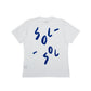 Sol Sol "Jumbled Logo" T-shirt - White/Blue