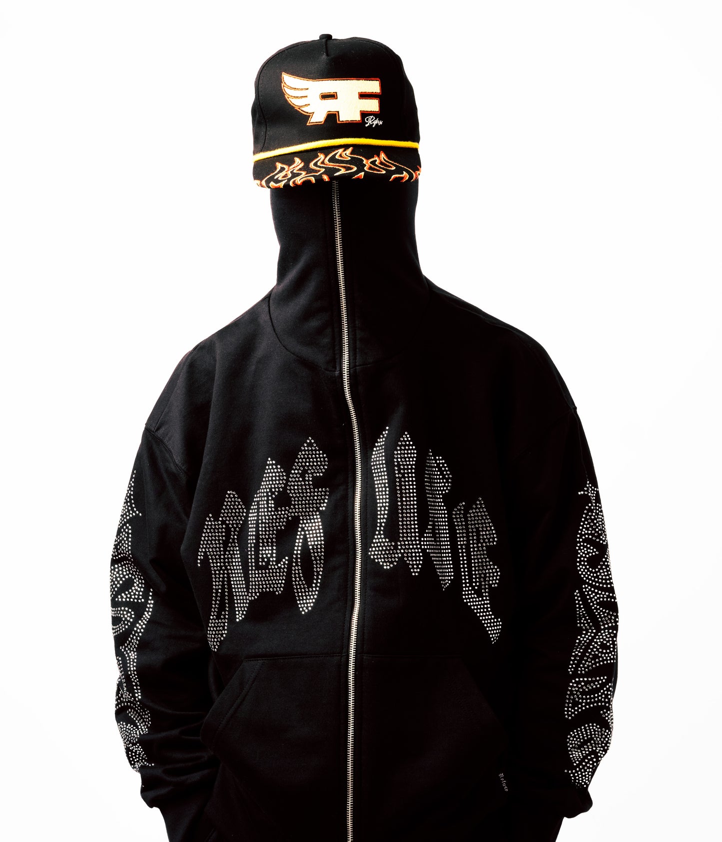 Refuse "i'Nkanyezi Zip Thru" Hoodie - Black