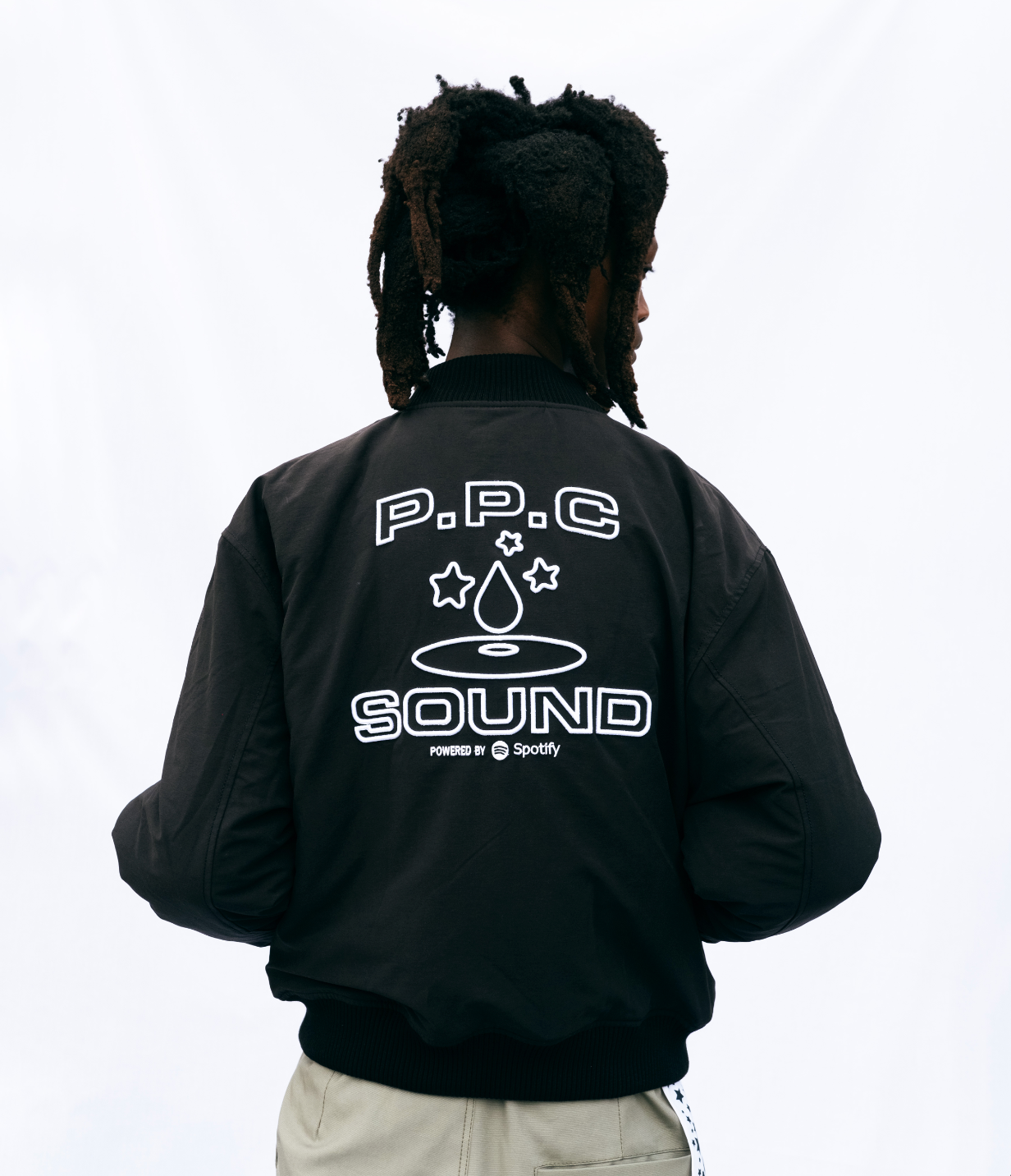 PPC SOUND powered by Spotify Bomber Jacket - Black