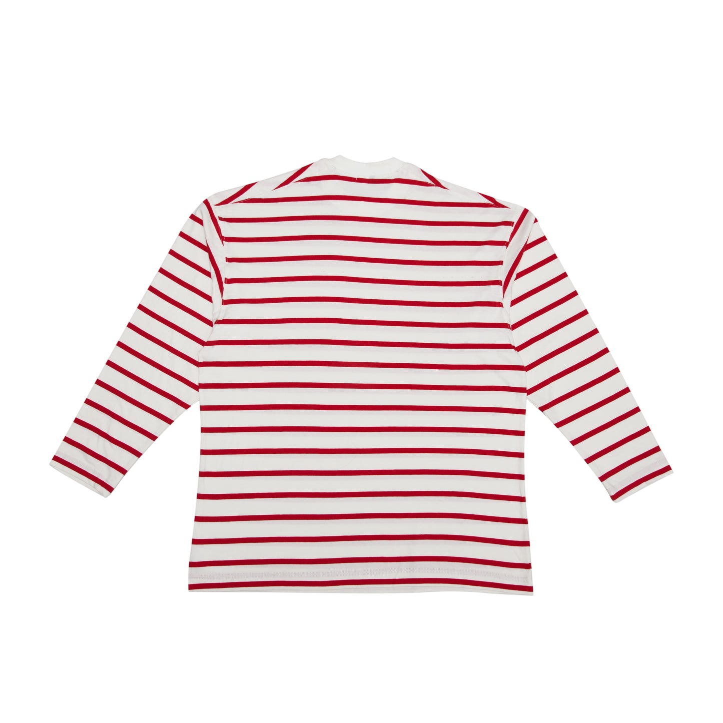 Yarns "Lovers" Striped Long Sleeve T-shirt - Red and White